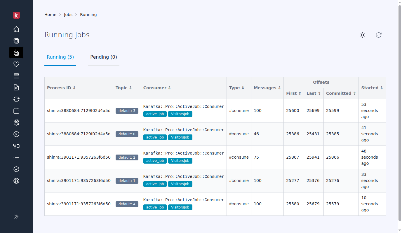 karafka web jobs view