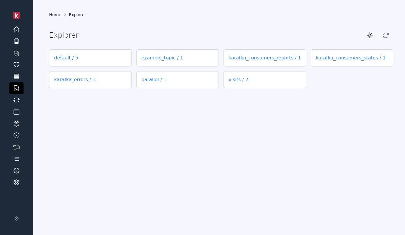 Pro Web UI Explorer - Karafka framework documentation