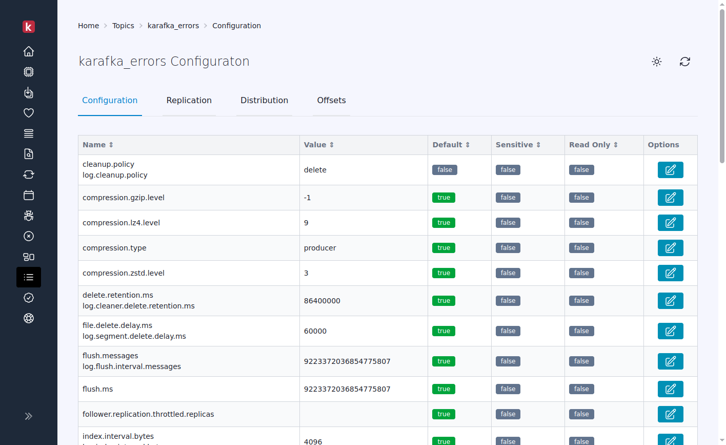 Karafka Web UI topic configuration interface